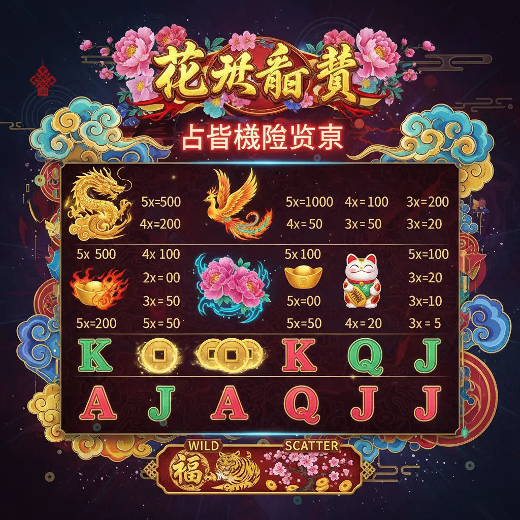 老虎機賠率表 - 花開富貴